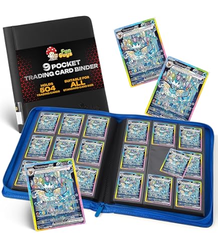 FunGuys Trading Card Binder, 9 Pocket, 504 Side Loading Sports